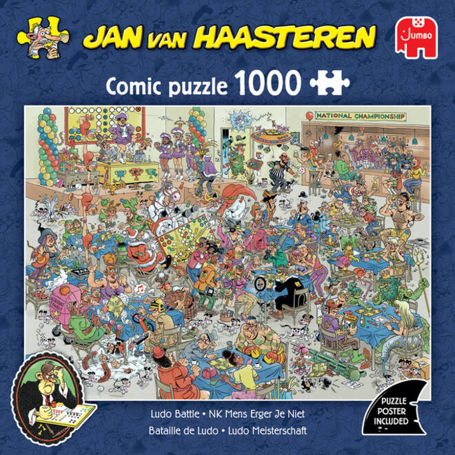 Puzzel Jan van Haasteren NK Mens Erger Je Niet 1000 stukjes
