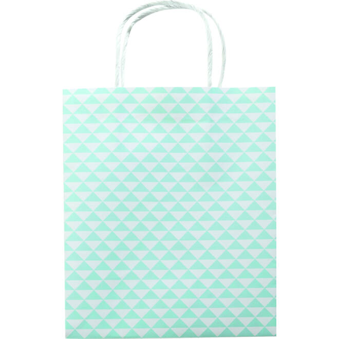 Tas met handvat Folia kraftpapier 115gr 18x21x8cm wit set à 3 dessins