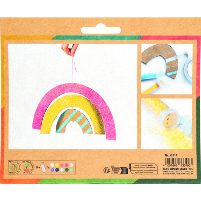 Glitterpoeder Bio Folia Rainbow 7gr 10 kleuren