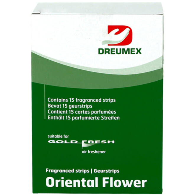Luchtverfrisser Dreumex Gold Fresh Oriental Flower 15 strips