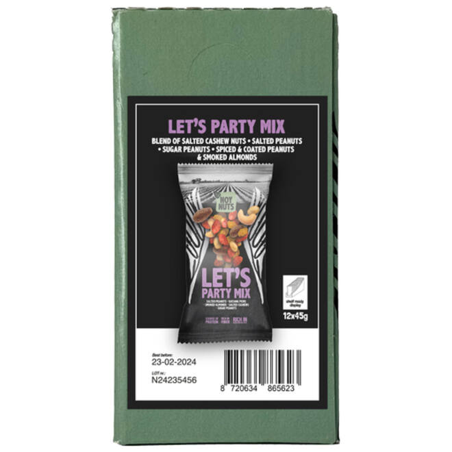 Noten NoyNuts let's party mix zak 45 gram