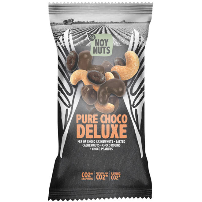 Cashewnoten NoyNuts pure choco deluxe mix zak 45 gram
