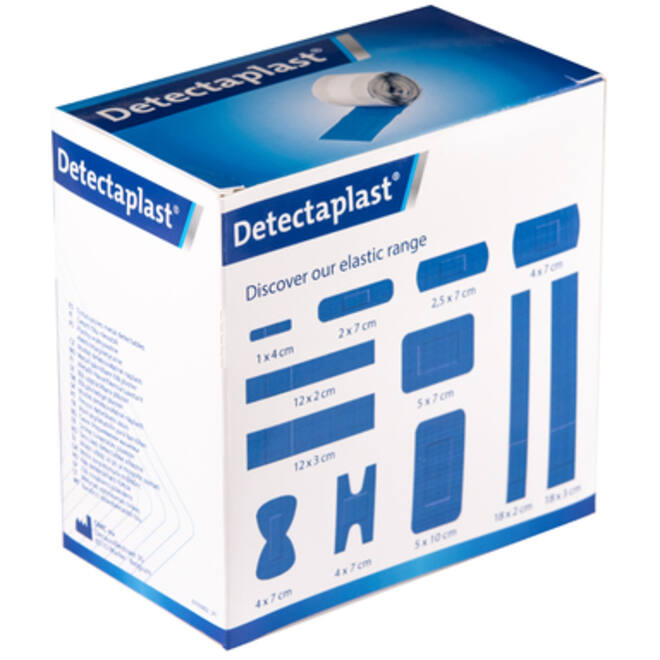 Elastische blauwe textielpleister Detectaplast 6cmx5m