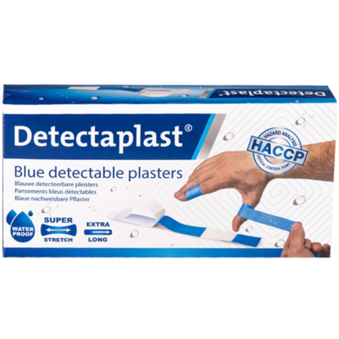 Waterafstotende blauwe pleister Detectaplast 180x20mm
