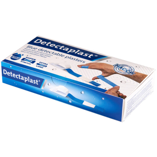 Waterafstotende blauwe pleister Detectaplast 180x20mm