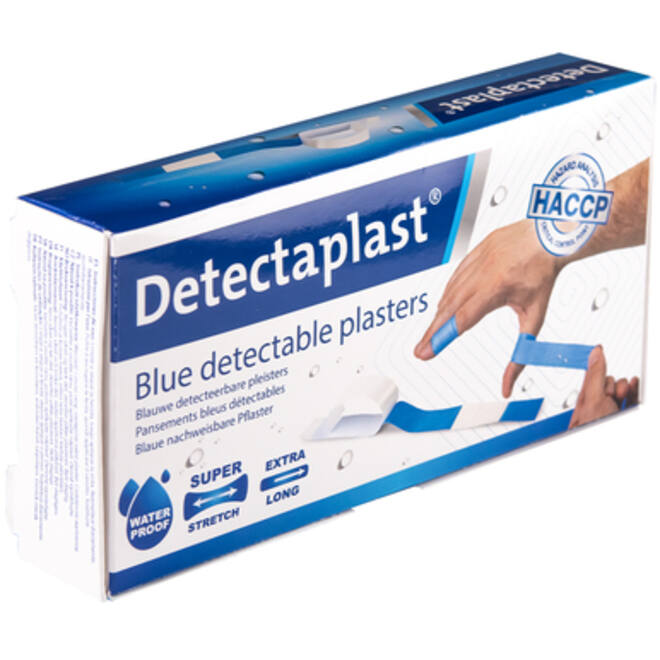 Waterafstotende blauwe pleister Detectaplast 180x20mm