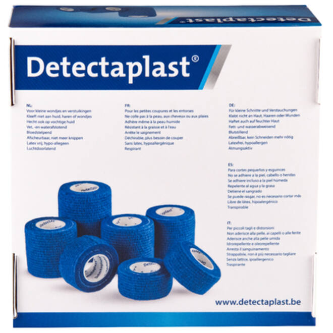 Kohesief verband blauw Detectaplast assorti 7stuks