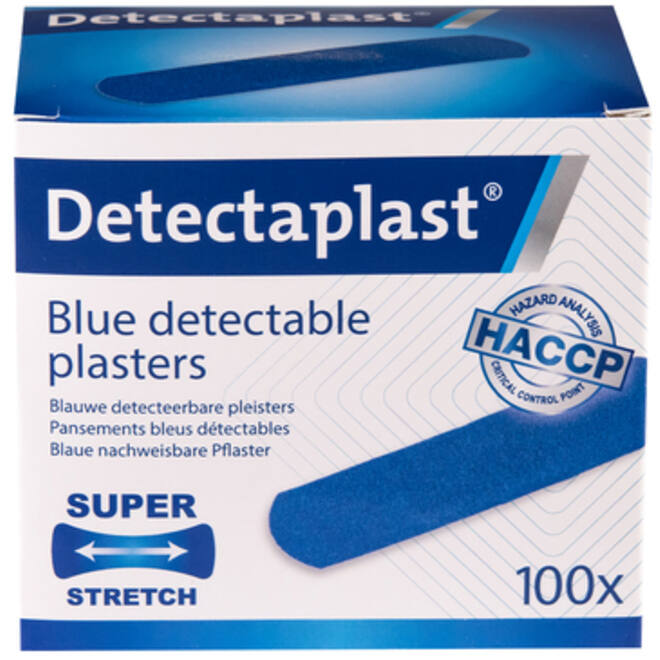Elastische blauwe textielpleister Detectaplast 19x72mm