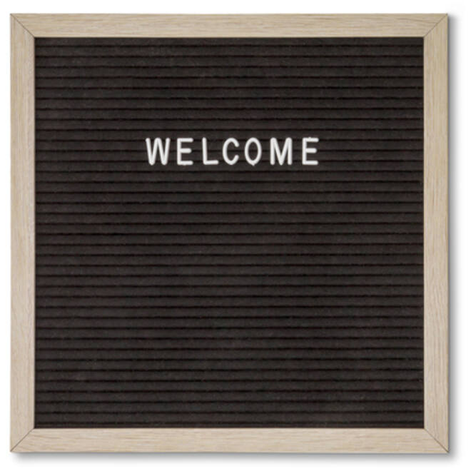 Letterbord IEZZY 30x30cm naturel hout