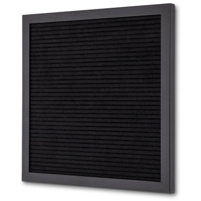 Letterbord IEZZY 30x30cm zwart hout