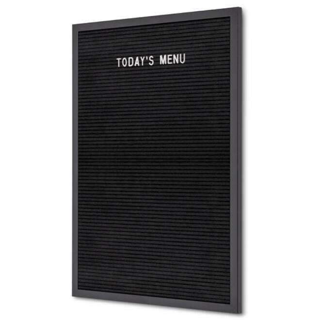 Letterbord IEZZY 40x60cm zwart hout