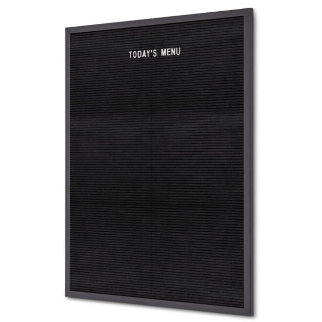 Letterbord IEZZY 60x80cm zwart hout