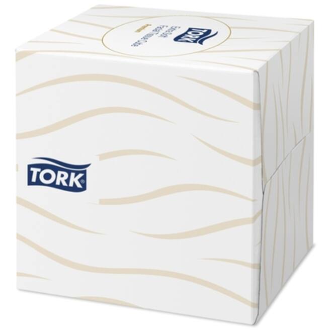 Facial tissues Tork extra zacht premium 2-laags 100vel kubus wit 140278