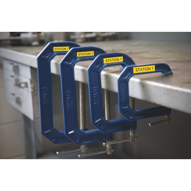 Labeltape Dymo XTL multifunctioneel 19mm zwart op wit