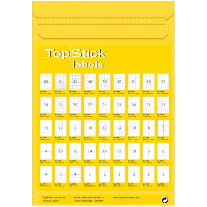 Etiket Office 105x42.3mm 1400 stuks