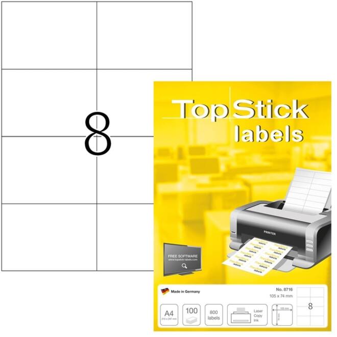 Etiket Office 105x74mm 800 stuks