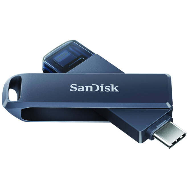 Phone Drive 128GB lightning- USB-C blauw