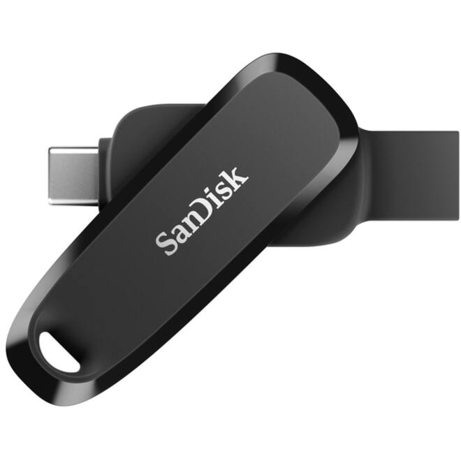 Phone Drive 128GB USB-C 3.2 USB-A zwart