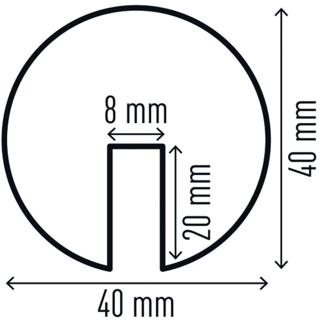 Beschermingsprofiel Durable E8R hoek 1m geel zwart