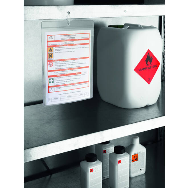 Documenthoes Durable A4 met ophangoog transparant 10 stuks