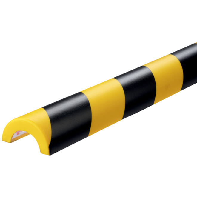 Beschermingsprofiel Durable P30 buis 1m geel zwart