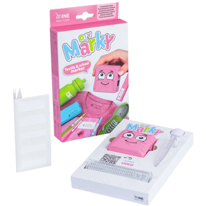 Textielstempel Colop My Marky met voucher roze