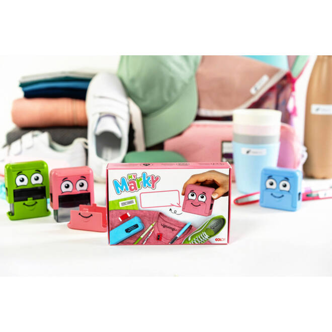 Textielstempel Colop My Marky met voucher blauw