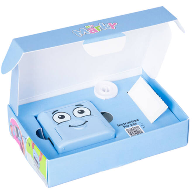 Textielstempel Colop My Marky met voucher blauw