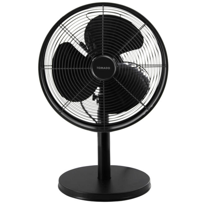 Tafelventilator Tomado Ø 35 cm retro zwart