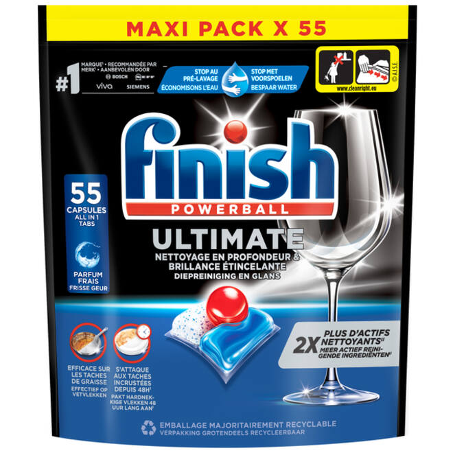 Vaatwastabletten Finish Ultimate 55stuks