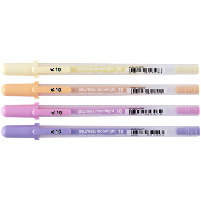 Gelschrijver Sakura Gelly Roll Moonlight 10 sunrise set à 4 kleuren