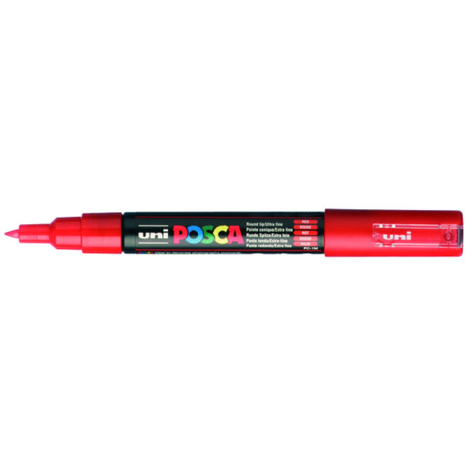 Verfstift Posca PC1MC extra fijn rood