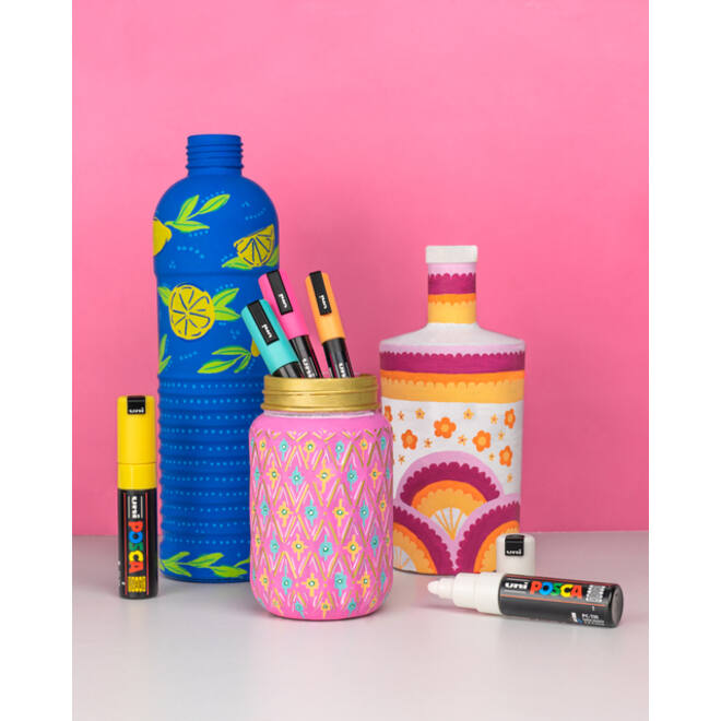 Verfstift Posca PC1MC extra fijn assorti set à 8 stuks