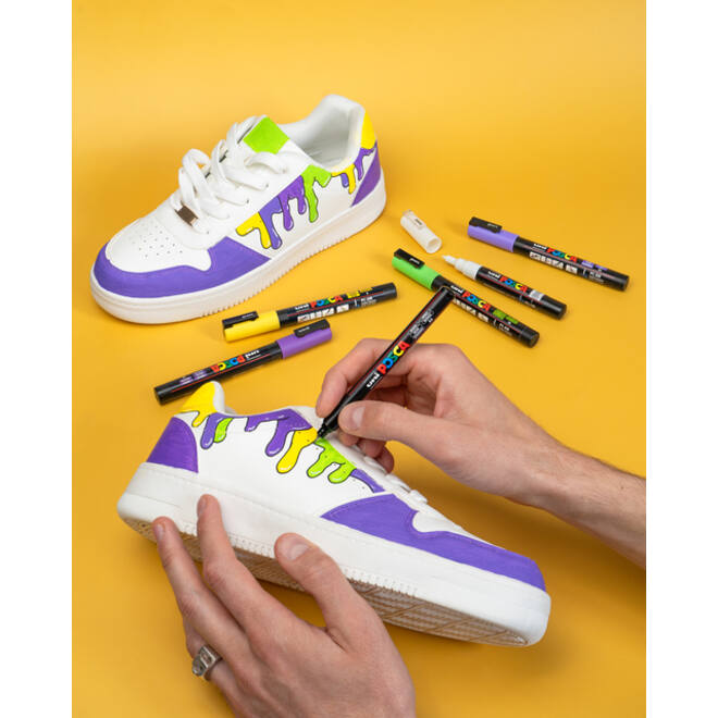 Verfstift Posca PC1MC extra fijn assorti set à 8 stuks