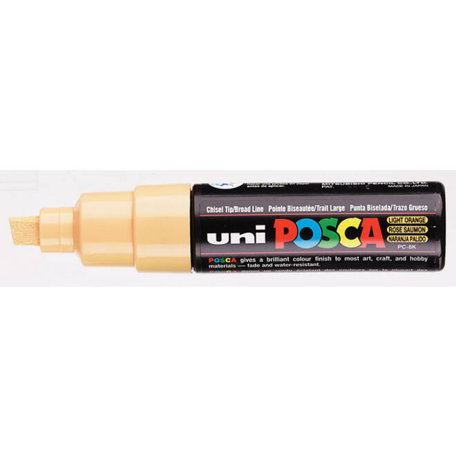 Verfstift Posca PC8K breed schuin zalmroze