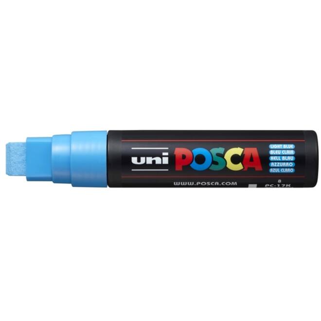 Verfstift Posca PC17K extra breed rechthoek lichtblauw