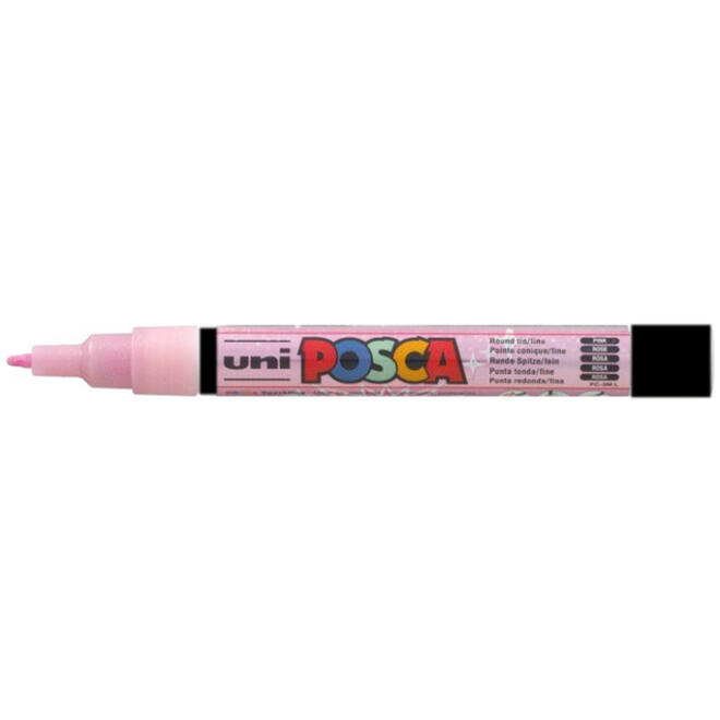 Verfstift Posca PC3M fijn glitter roze