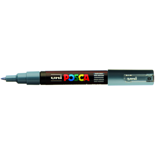 Verfstift Posca PC1MC extra fijn leisteengrijs