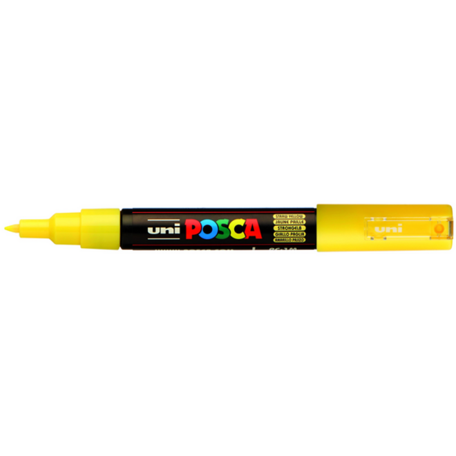 Verfstift Posca PC1MC extra fijn strogeel