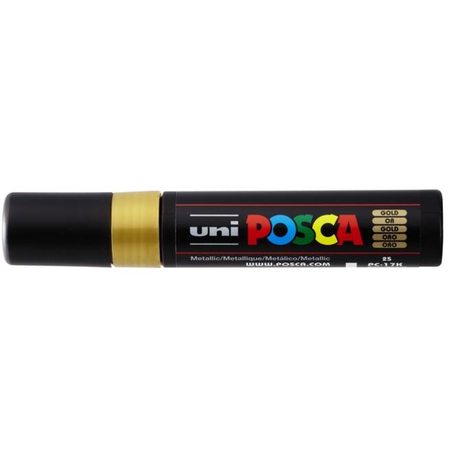 Verfstift Posca PC17K extra breed rechthoek goud