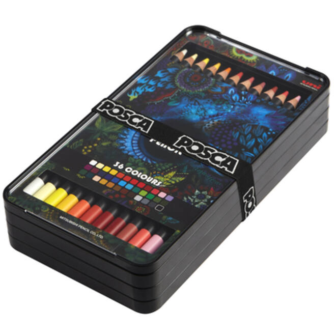 Kleurpotloden Posca assorti set à 36 stuks