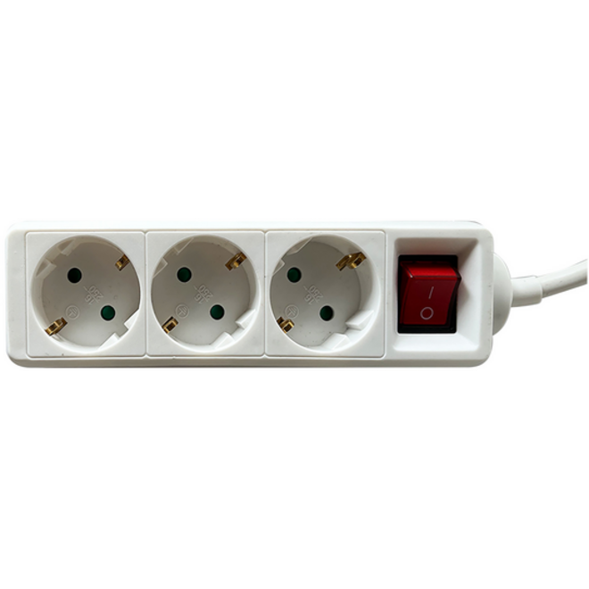 Stekkerdoos BRASQ 3 voudig 3 meter wit