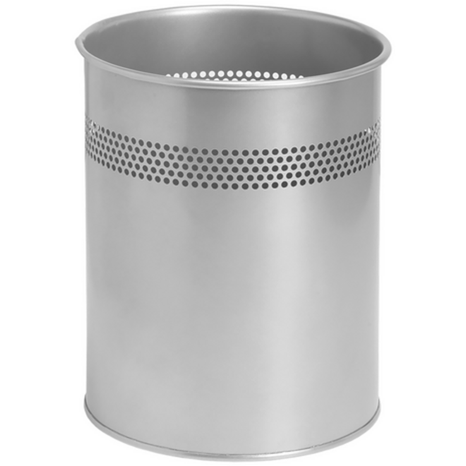 Papierbak BRASQ 15 liter zilver