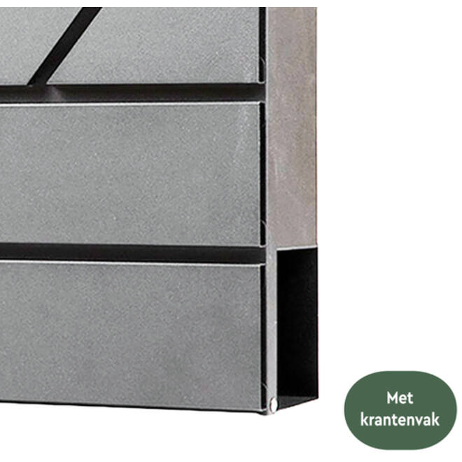 Brievenbus BRASQ PB200 Deluxe RVS