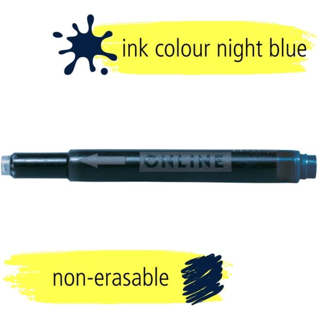 Inktpatroon Online Kombi nachtblauw doos à 5 stuks