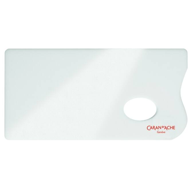 Verfpalet Caran d'ache plexiglas 26x13cm wit