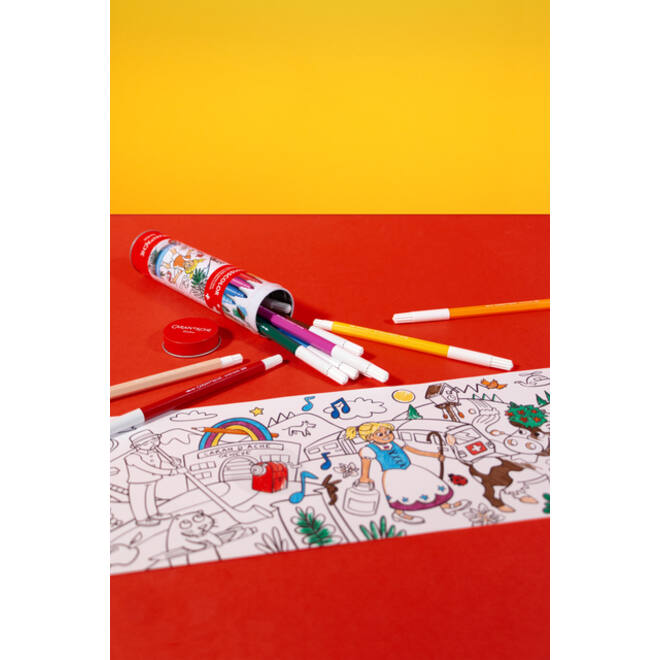 Viltstift Caran d'ache Swisscolor met poster koker à 10 kleuren