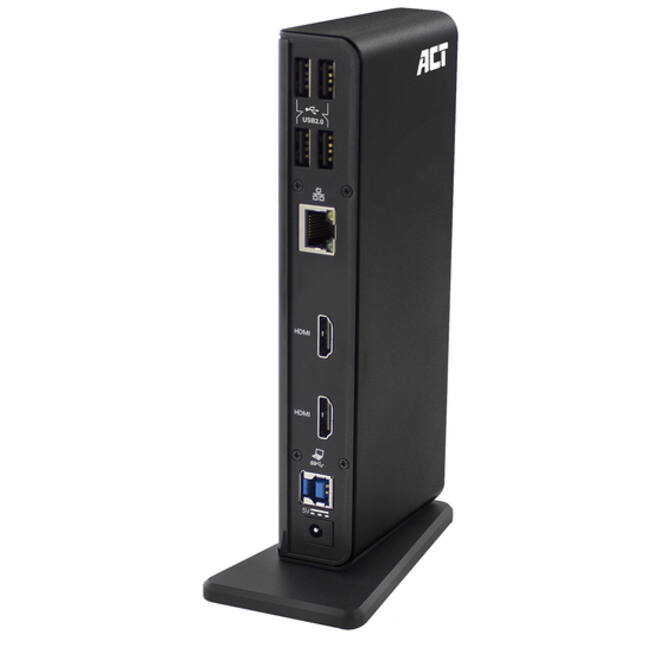 Dockingstation ACT USB-C Dual Monitor met laadpoort