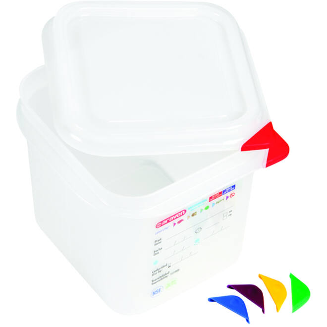 Voedseldoos Araven GN 1/6 met deksel 2600 ml 4 stuks