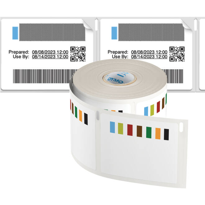 Etiket Dymo LabelWriter voedselhoudbaarheid 54x70mm 1 rol á 400 etiketten wit